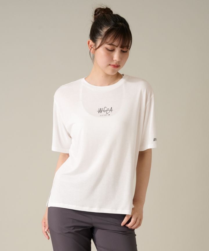 リラックスフィットショートスリーブトップ ホワイト