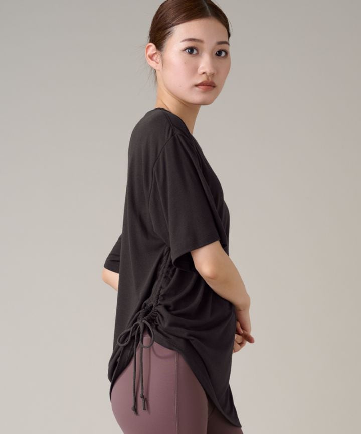 ショートスリーブトップ ブラック