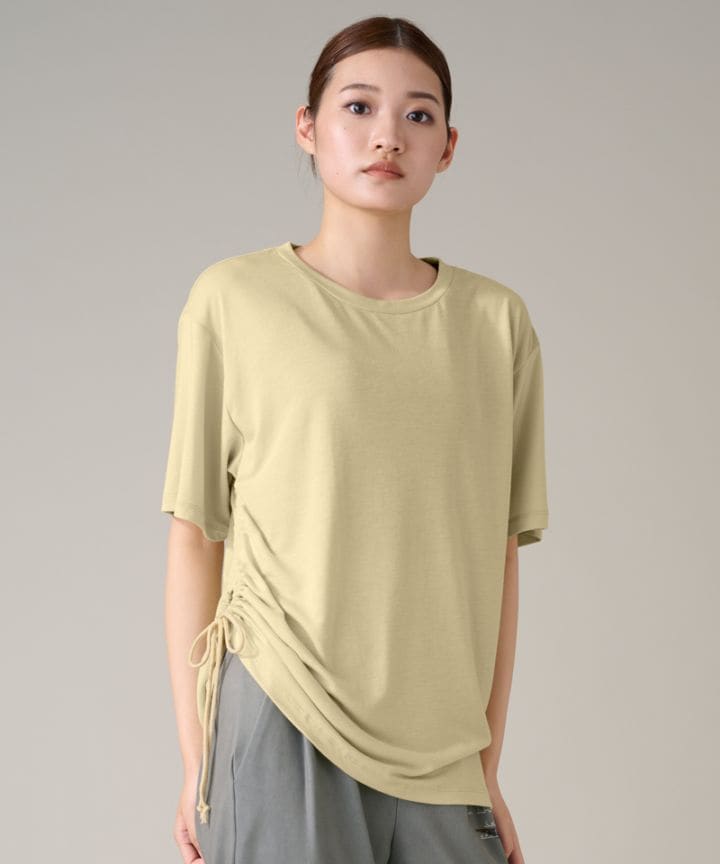 ショートスリーブトップ クリームイエロー