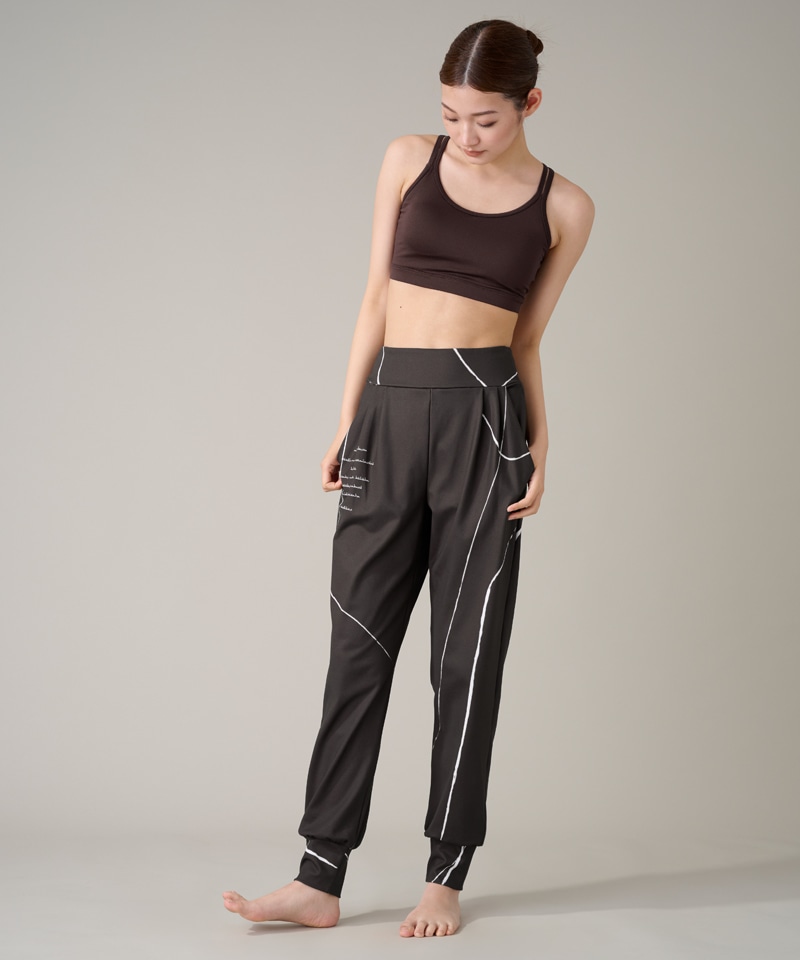 リラックスロングパンツ ブラック