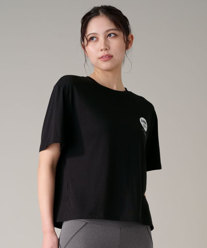 ショートスリーブトップ ブラック