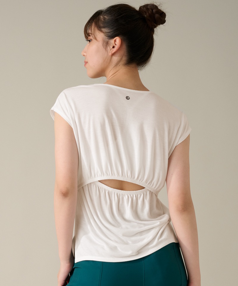 フレンチスリーブトップ ホワイト