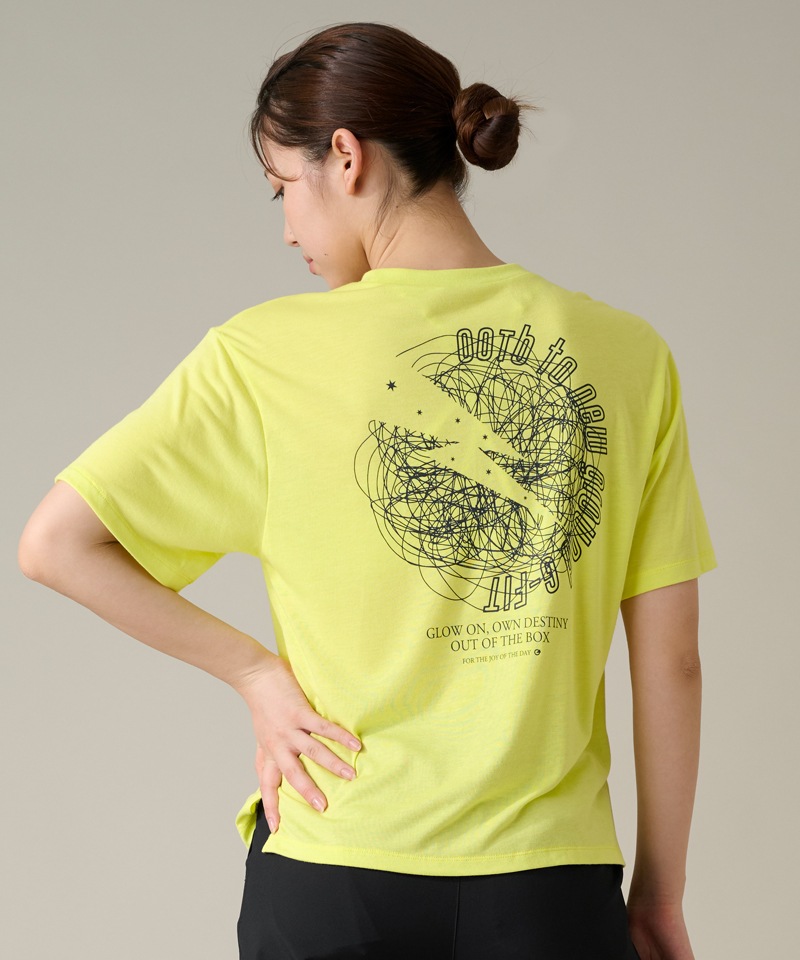 ショートスリーブトップ ネオンイエロー | G-FIT,トップス