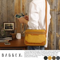 BAGGEX 横型ショルダーバッグ メンズ 合皮 日本製 豊岡製 B5|ショルダーバッグ|バッグ