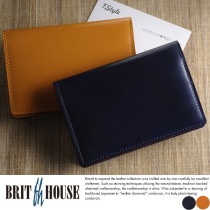 BRIT HOUSE 草木染めコードバン 名刺入れ メンズ 日本製|名刺入れ|財布・小物