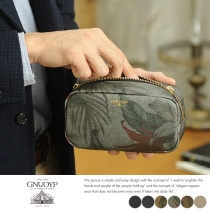 GNUOYP ニュピ マルチポーチ /男性用/メンズ/ポーチ/小物入れ/日本製/キャンバス/帆布/迷彩柄/カモフラ柄/ボタニカル/プレゼント/|その他(財布・小物・ケア用品)|財布・小物