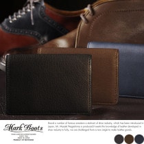 Mark Boots 鹿革名刺入れ /男性用/メンズ/名刺入れ/革/本革/レザー/日本製/ディアスキン/名刺ケース/シンプル/ビジネス/プレゼント/|名刺入れ|財布・小物