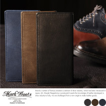 Mark Boots 鹿革カードケース /男性用/メンズ/カードケース/革/本革/レザー/日本製/ディアスキン/カード入れ/14枚/ロング/プレゼント/|カードケース・パスIDケース|財布・小物