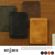 BRIT HOUSE ヤギ革パスケース Goat Leather 定期入れおしゃれ/革/レザー/かっこいい/|カードケース・パスIDケース|財布・小物