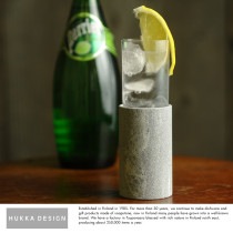 HUKKA DESIGN ソープストーン クーラー＆グラスセット 200ml  グラス 保冷 結露しない ロンググラス カクテルグラス トールグラス アイスコーヒー コップ プレゼント 北欧|日本酒・