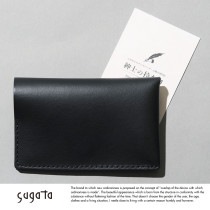 sugata 対のかたち カードケース  シンプル ブラック 日本製 薄い スリム おしゃれ 革 2層 ビジネス 革 男性 スマート かっこいい ギフト おすすめ プレゼント|名刺入れ|財布・小物
