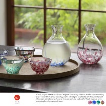 津軽びいどろ 夏祭り 水風船のような徳利 とっくり 日本酒酒器 正月/和風/季節 冷酒/ギフト/|日本酒・焼酎用|酒器・お酒
