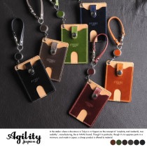 AGILITY リール付きパスケース イビサ ピスト  おしゃれ 日本製 定期 ストラップ 本革 ペンギン ギフト おすすめ プレゼント|カードケース・パスIDケース|財布・小物