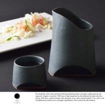日本の歴史 TSUKI 安田瓦 酒器3点セット|日本酒・焼酎用|酒器・お酒