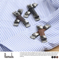 Ramuda シャツガーター 本革 リザード 日本製 アーム バンド袖 おしゃれ/メンズ 男性/ビジネス/かわいい/|タイ・カフス・アームバンド|ファッション