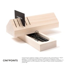 Cinqpoints VOLUME 07 PEN BOX IN WOOD 卓上 ペンケース 名刺立て 卓上 デスク収納 整理 整頓/デスク周り/おしゃれ 大人/|ペンケース|文具