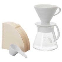 HARIO V60 セラミックドリッパー02 セット   ハリオ コーヒードリッパー おしゃれ 珈琲ドリッパー シンプル 使いやすい ドリップ|コーヒー用品|キッチン用品