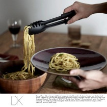 パスタトング 耐熱 DYK 耐熱ナイロン製 パスタ用 トング ブラック  シンプル キッチンツール つかみ 料理 調理 家庭|調理器具|キッチン用品