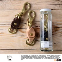 Butler Verner Sails 真鍮 栃木レザー ダブルキーホルダー 2連おしゃれ 国産/キーリング/カギ 鍵 ホルダー/シンプル/|キーケース・キーホルダー|財布・小物