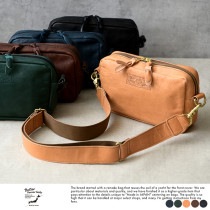 Butler Verner Sails メンズショルダーバッグ 馬革 スクエア ジップ レザー ショルダー バッグかっこいい/シンプル/日本 国産/|ショルダーバッグ|バッグ