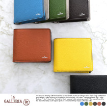 青木鞄 la GALLERIA GENERICO ボックス型小銭入れ付 二つ折り財布 二つ折り財布/おしゃれ/革/レザー/|折り財布|財布・小物