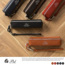 Pid 型押し牛革 ペンケース selva 本革おしゃれ/シンプル/筆箱/筆入れ/|ペンケース|文具