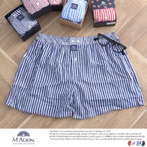 McAlson メンズ ボクサーパンツ ストライプ柄 前開き綿100％/大人/男性/下着/|下着・靴下|ファッション