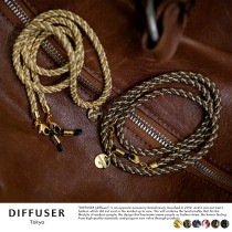 DIFFUSER EDO TWIN BRACECODE 2 和装 グラスコード 眼鏡チェーン眼鏡ストラップ/落さない/紐/ストラップ/|メガネ|ファッション