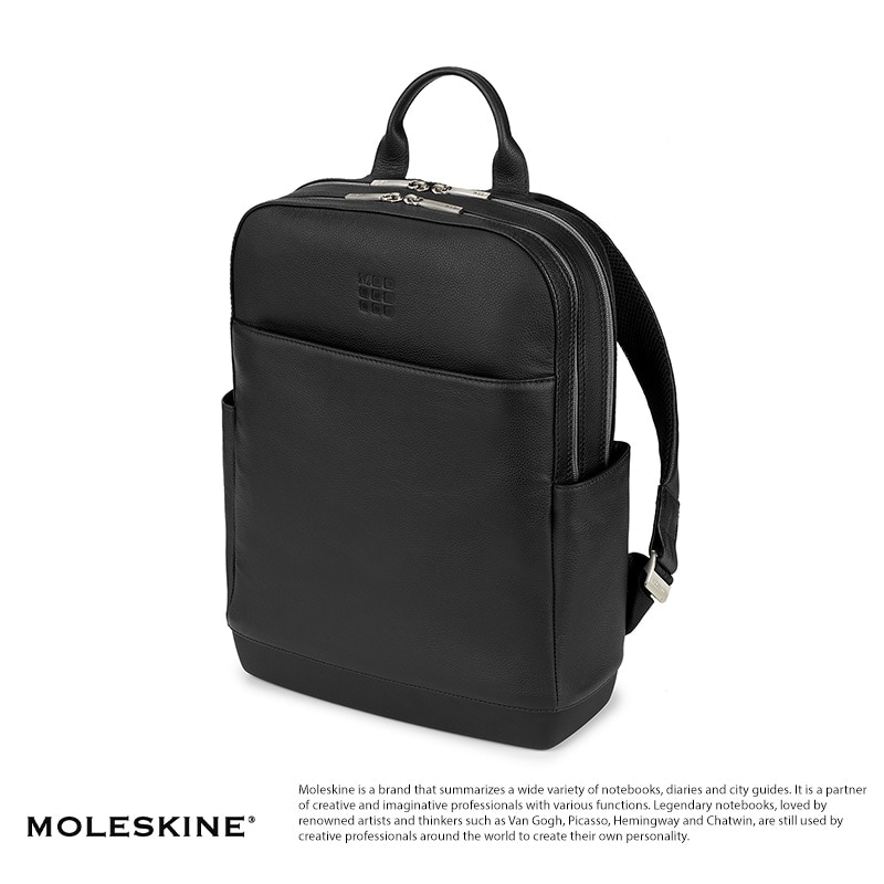 【モレスキン】バックパック クラシック レザーコレクション ブラック バックパック クラシック レザー コレクション ブラック | Moleskine