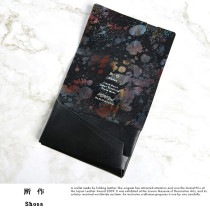 所作 shosa 名刺入れ Aurora Card Case ブラック×オーロラ　 日本製カード入れ/名刺ケース/姫路レザー/牛革/|カードケース・パスIDケース|財布・小物