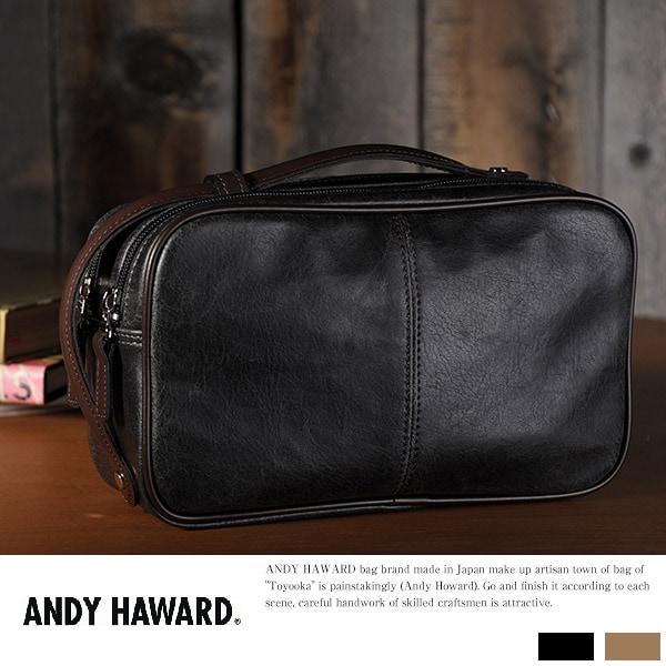 ANDY HAWARD 2wayセカンドバッグ メンズ クラッチバッグ ポーチ