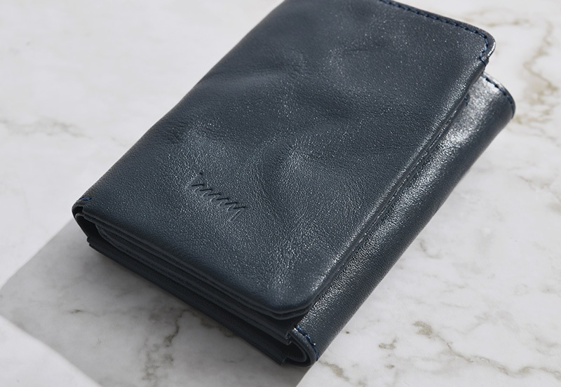 hmny casual 三つ折り財布 小銭入れ付き メンズおしゃれ/レザー