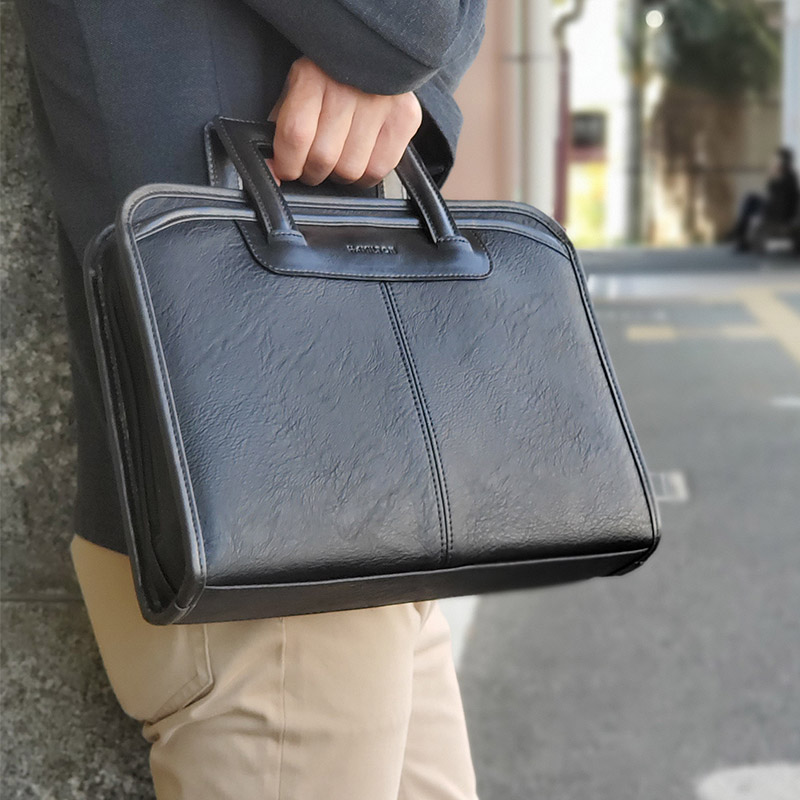 HAMILTON 抜き手 3way クラッチバッグ  仕事 書類 ショルダー バッグ 使いやすい 男性  【送料無料】 HAMILTON 抜き手 3way クラッチバッグ ブラック 仕事書類/ショルダー