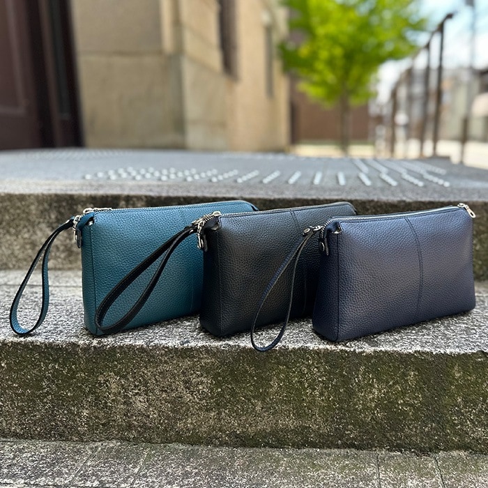 SADDLE 2wayセカンドバッグ メンズ小さめ 冠婚葬祭 /革 本革 レザー