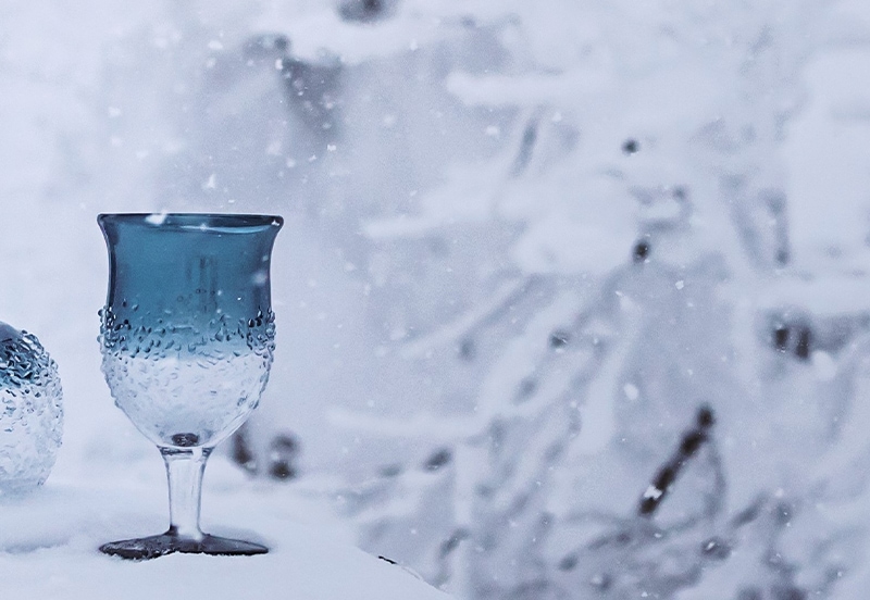 津軽びいどろ ワイングラス ざらめ雪 ステムグラス | 酒器・お酒