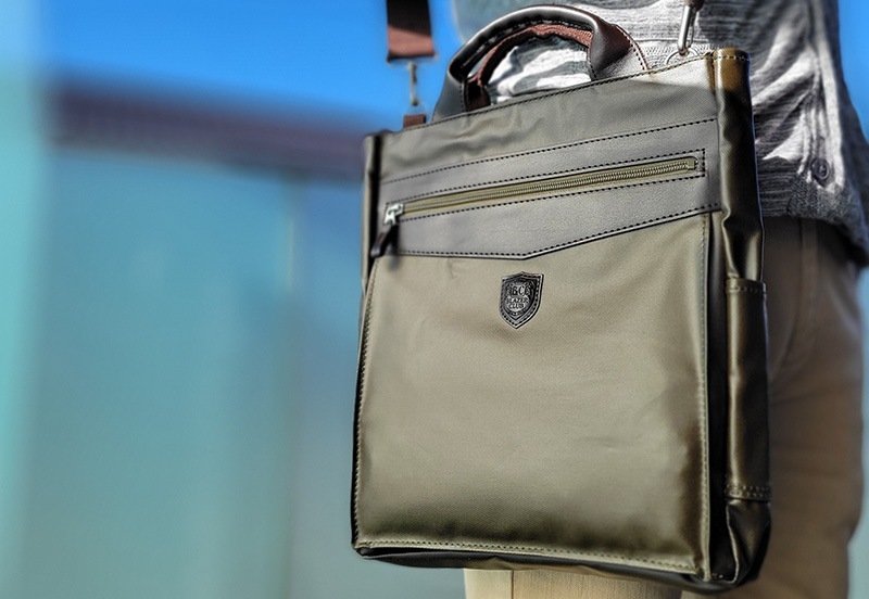 BLAZER CLUB 2way薄型トートバッグ 撥水PVCコート 日本製肩掛け