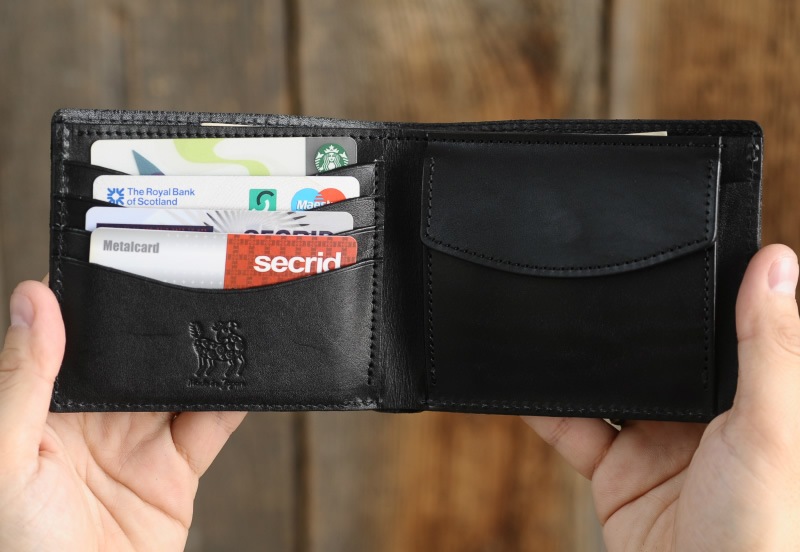 ZOO カバ革 二つ折り財布 小銭入れあり Badger Billfold Wallet7