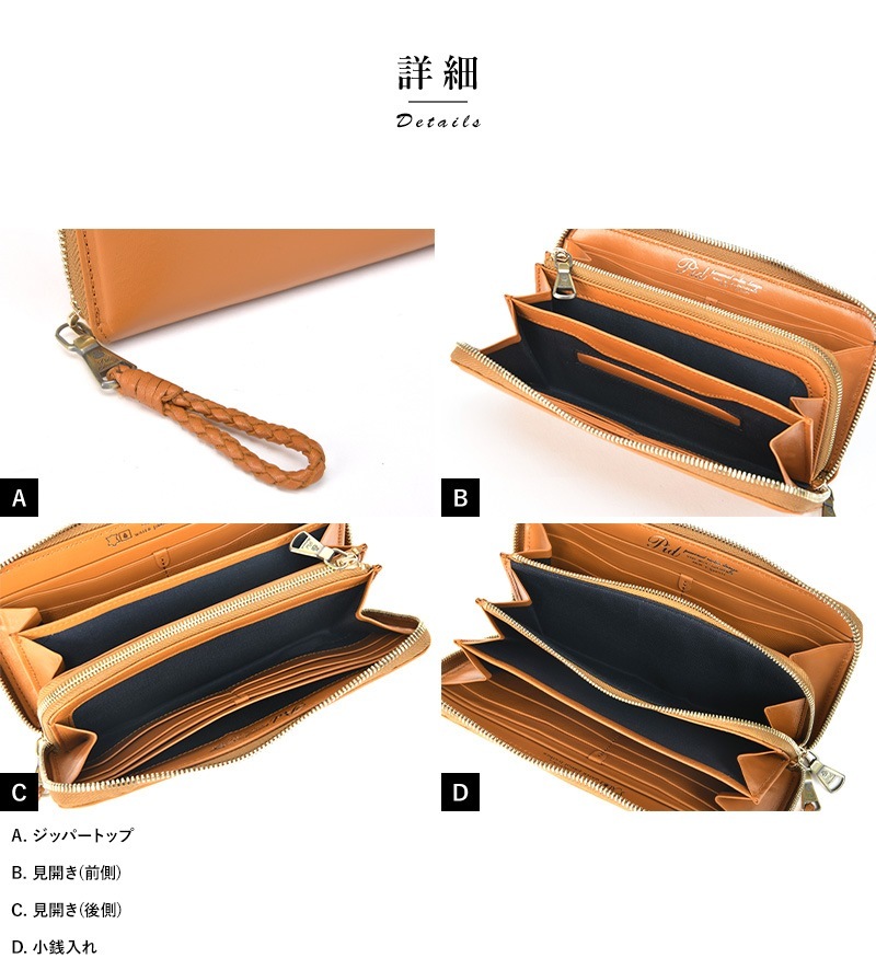 m.u.l 長財布　牛革オイルレザー　金具ヴィンテージマットゴールド 長財布 人気 レディース メンズ 本革 開運 金運 金色 ゴールド
