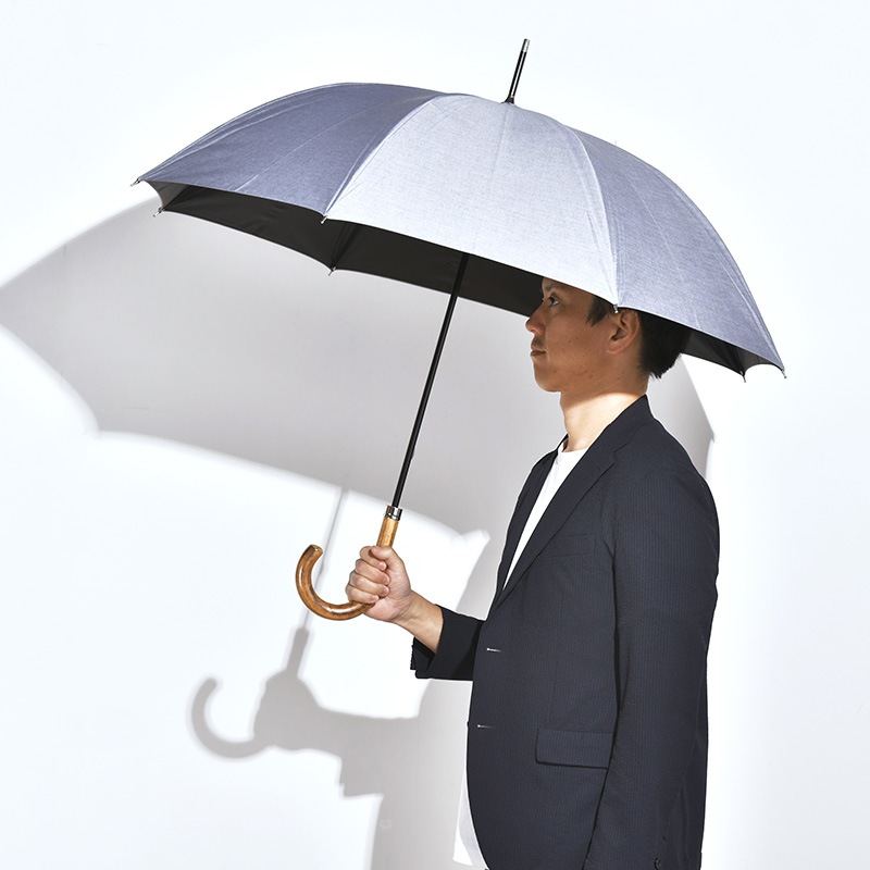 Ramuda 晴雨兼用傘 長傘 8本骨 60cm 遮光遮熱 T/Cシャンブレー