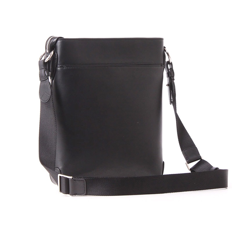 Pid 撥水レザー 縦型ショルダーバッグ ecrire メンズショルダーバッグ