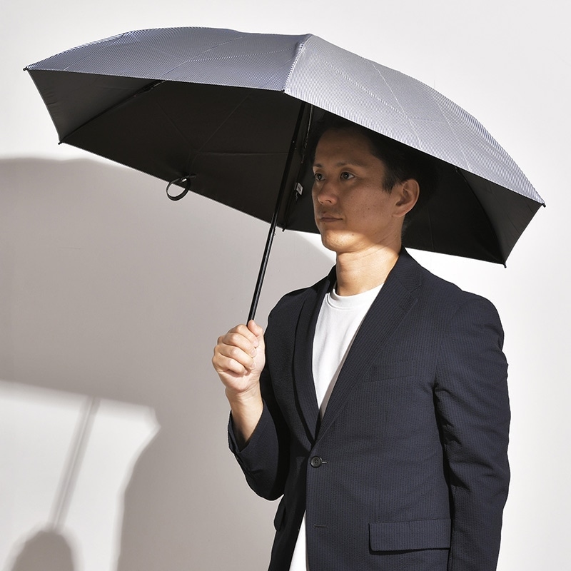 【タグ付き 未使用品】Ramuda ラムダ 市原 ストライプ 長傘 晴雨兼用 タグ付き 未使用品】Ramuda ラムダ 市原 ストライプ 長傘 晴雨