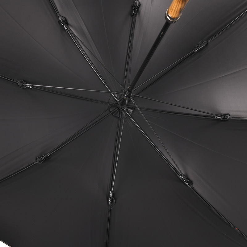 Ramuda 長傘 8本骨 60cm 遮光遮熱 千鳥格子 雨傘 大きめ1級遮光/日本製