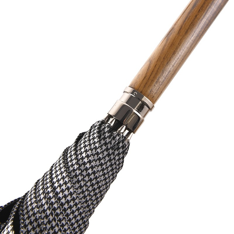 Ramuda 長傘 8本骨 60cm 遮光遮熱 千鳥格子 雨傘 大きめ 1級遮光 日本製 高級 おしゃれ 男性 30代 40代 50代 ギフト  【送料無料】 Ramuda 長傘 8本骨 60cm 遮光遮熱 千鳥格子 雨傘 大きめ1級遮光/日本製