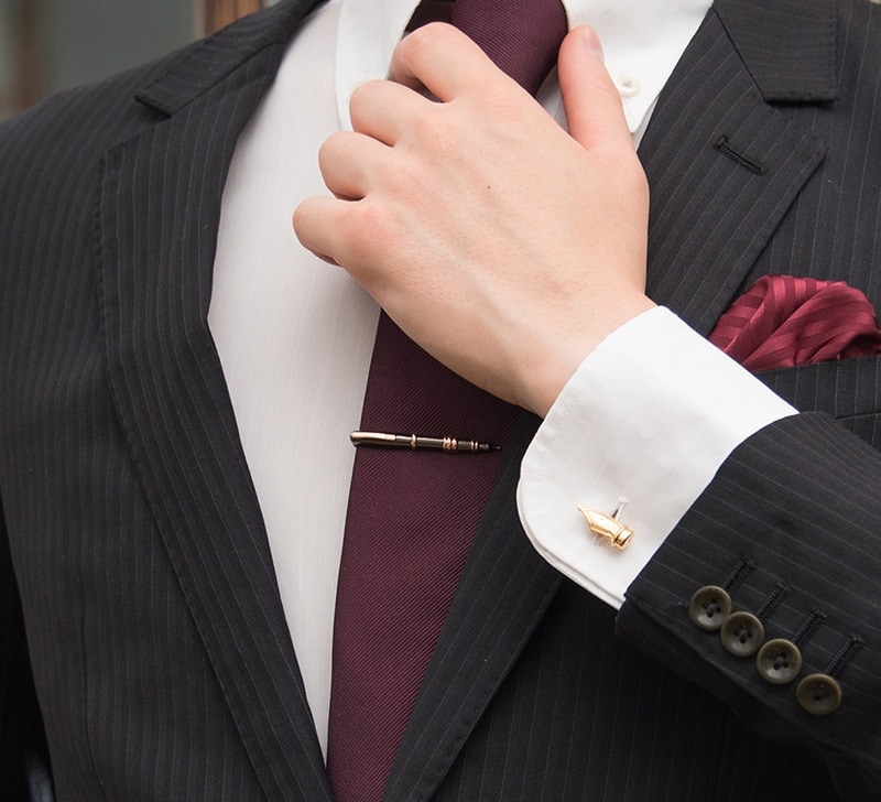 万年筆型ネクタイピン タイピンタイバー/おもしろ/ユーモア/遊び心