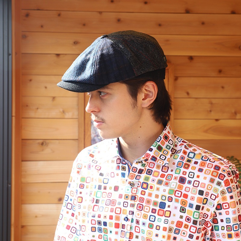 Mucros Weavers ドライビングキャップ アイルランド製  ウール 男性 大人 おしゃれ 高級 パッチワーク カジュアル ハンチング クリスマス ギフト プレゼント 30代 40代 50代 60代  【送料無料】 Mucros Weavers ドライビングキャップ アイルランド製 ウール男性 大人