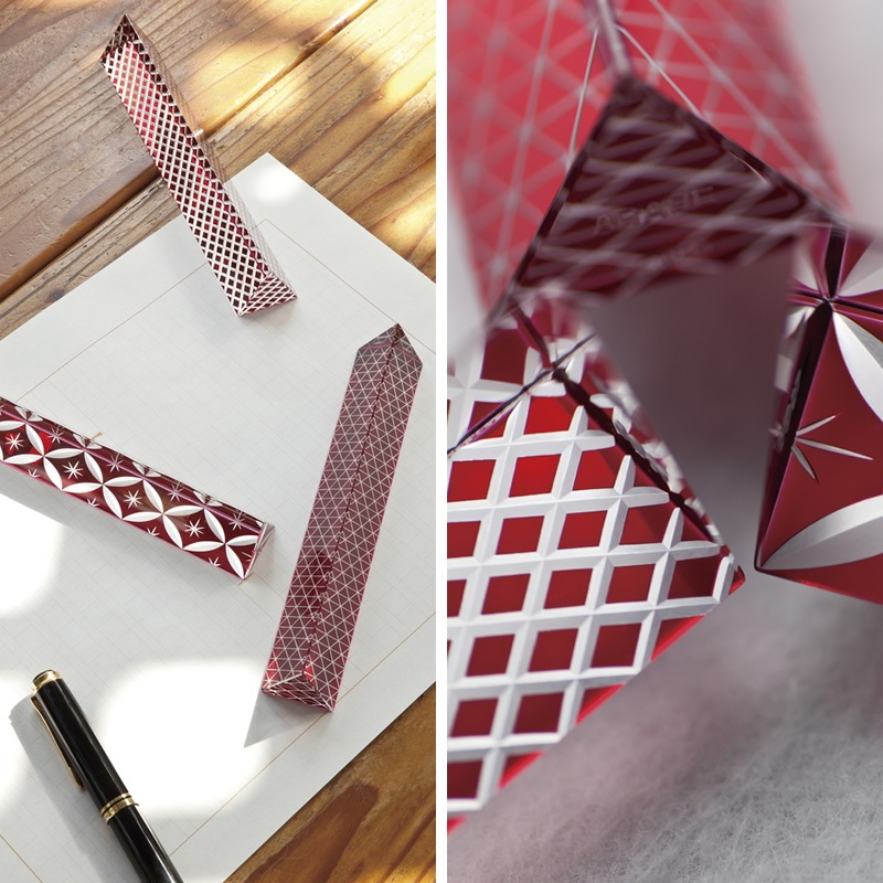 TOKYO CRAFTS & DESIGN 江戸切子×会津塗 漆硝子文鎮 | 文具,その他