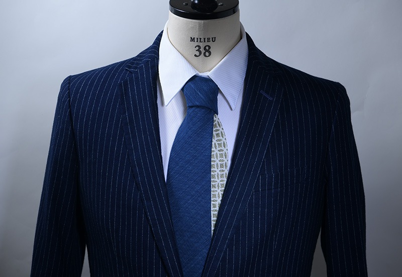 これいい和 日本製ネクタイ 日本の織物 武州正藍染 × 米沢織 ギフト