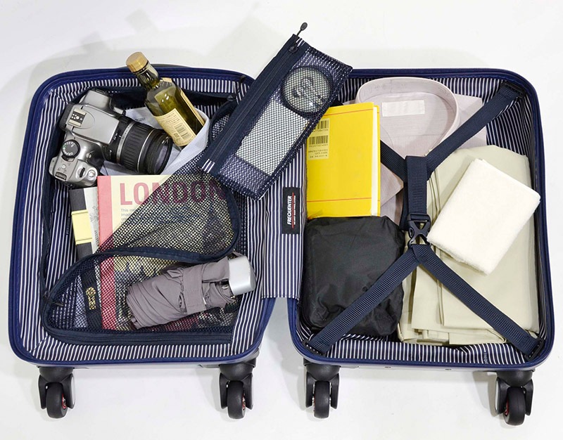 FREQUENTER ストッパー付き4輪キャリーケース CLAM A クラム 34L 2泊 3