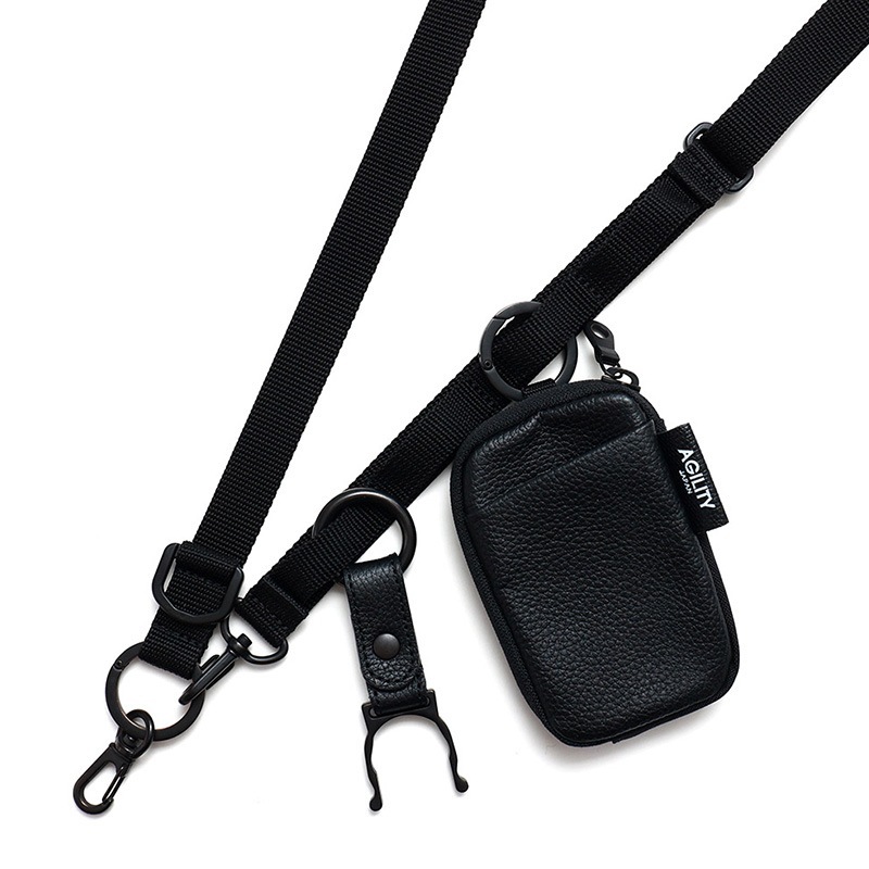 キャプテンズヘルム　ショルダーストラップ　ブラック　スマホストラップ AGILITY パークベルト ブラック スマホショルダーストラップ