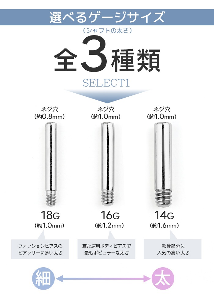 �ޥ���ץ륷��ե� ����եȤΤ� 14G 16G 18G 5mm 6mm �ѡ��� �� �������� ��°����륮���б� ���������륹�ƥ�쥹 ���ꥸ�ʥ� ���󥿡��ʥ� ���������ʡ��� �ܥǥ��ԥ��� e13-84